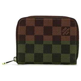 Louis Vuitton-Louis Vuitton Damier Zippy Coin Purse N63070-Brown