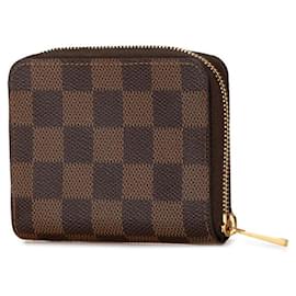 Louis Vuitton-Louis Vuitton Damier Zippy Coin Purse N63070-Brown