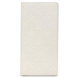 Portefeuille Brazza NM Monogram Empreinte long de Louis Vuitton Blanc