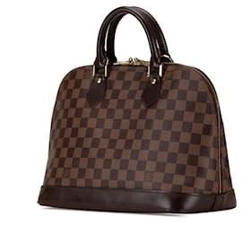 Louis Vuitton-Louis Vuitton Damier Alma PM Handbag Brown-Brown