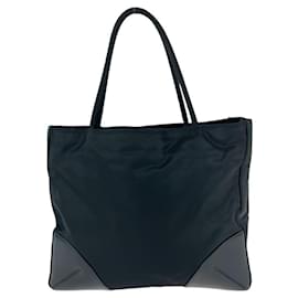 Prada-Prada Nylon Tessuto Logo Tote Bag-Black