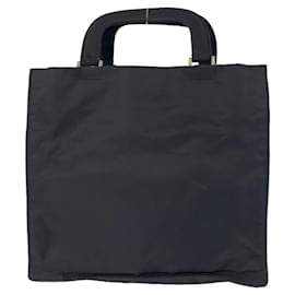 Prada-Prada Nylon Tessuto Logo Tote Bag-Black