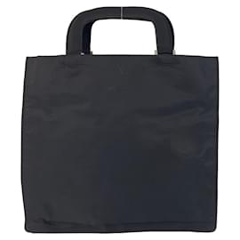 Prada-Prada Nylon Tessuto Logo Tote Bag-Black