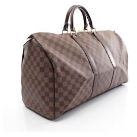 Louis Vuitton-Louis Vuitton Damier Ebene Keepall 50 Boston Bag-Brown