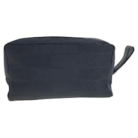 Versace-Versace Black Canvas Clutch Bag-Black