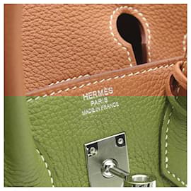 Hermès-Sac à main Hermès Birkin 25 Togo marron-Marron