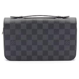Louis Vuitton-Louis Vuitton Zippy XL Damier Graphite Wallet N41503-Black