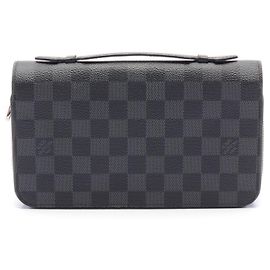 Portafoglio Zippy XL Damier Graphite Louis Vuitton N41503 Nero