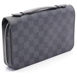 Louis Vuitton-Louis Vuitton Zippy XL Damier Graphite Wallet N41503-Black