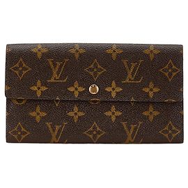 Louis Vuitton Monogram Sarah Wallet M61734 Brown