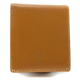Autre Marque ZENNY Leather Bifold Wallet Camel Brown