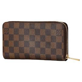 Louis Vuitton-Louis Vuitton Damier Zippy Wallet N60015-Brown