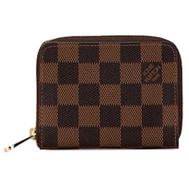 Louis Vuitton-Louis Vuitton Damier Zippy Coin Purse N63070-Brown