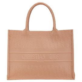 Bolsa Tote de Couro Oblique da Dior Rosa
