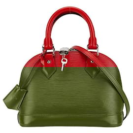 Louis Vuitton-Louis Vuitton Alma BB Leather Handbag M41160-Red