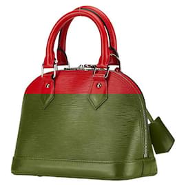 Louis Vuitton-Louis Vuitton Alma BB Leather Handbag M41160-Red