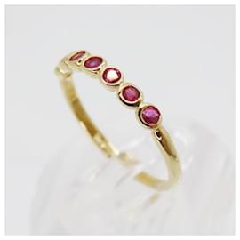 Autre Marque-K18 Ruby Ring 0.29ct No Brand Jewelry-Red