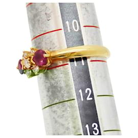 Autre Marque-18K Ruby Diamond Ring-Red