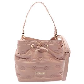 Bolsa 2 em 1 de couro Love Moschino Rosa