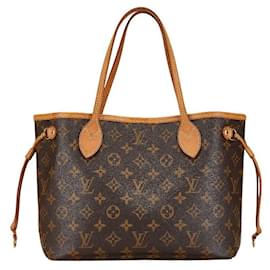 Louis Vuitton-Louis Vuitton Neverfull PM Tote Brown PVC Leather-Brown