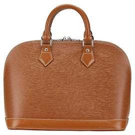 Louis Vuitton-Louis Vuitton Alma Leather Handbag M52148-Brown