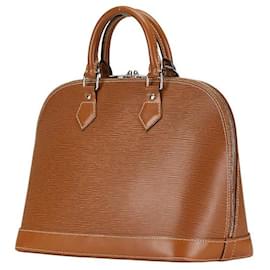 Louis Vuitton-Louis Vuitton Alma Leather Handbag M52148-Brown