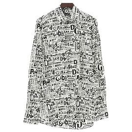 Camisa de algodón Dolce & Gabbana G5GE6T Crudo