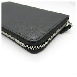 Prada-Prada Saffiano Leather Round Wallet 2ML317-Black