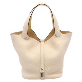 Hermès Hermes Picotin Lock Eclat MM Handbag Ivory White