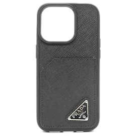 Prada-Prada Saffiano Leather Phone Case-Black