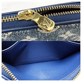 Louis Vuitton-Louis Vuitton Zippy Wallet Monogram Blue-Blue