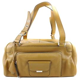 Tod's-Tod's Leather Tote Bag Yellow-Yellow