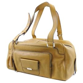 Tod's-Tod's Leather Tote Bag Yellow-Yellow