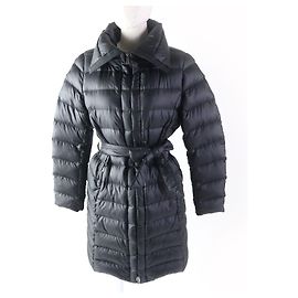 Max Mara Down Coat with Hood Black 42 Black