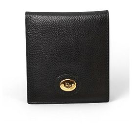 Christian Dior Vintage Men's Leather Wallet Black Black