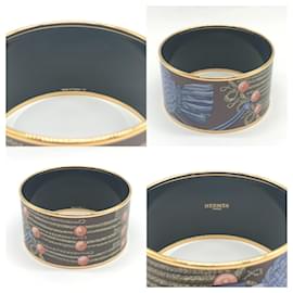 Hermès-Hermes Enamel TGM Bangle Gold Multicolor-Golden