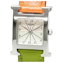 Hermès-Hermes H Watch PM HH1.210 Ladies Quartz-Orange