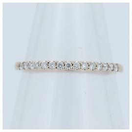 Autre Marque-4℃ Diamond Half Eternity Ring K18PG-Golden