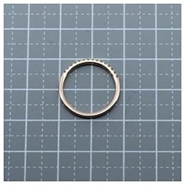 Autre Marque-4℃ Diamond Half Eternity Ring K18PG-Golden