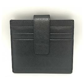 Prada-Prada Saffiano Leather Card Case-Black