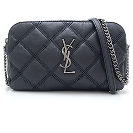 Yves Saint Laurent Saint Laurent Becky Leather Shoulder Bag Black