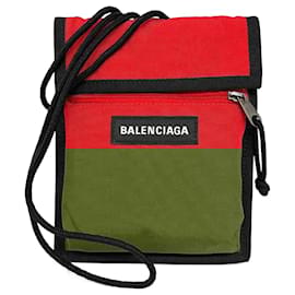 Balenciaga-Balenciaga Nylon Explorer Shoulder Pouch Red-Red