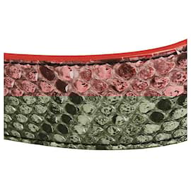Fendi-Fendi Python Leather Shoulder Strap-Red
