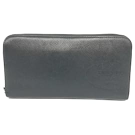 Prada-Prada Saffiano Leather Zip Wallet Black-Black