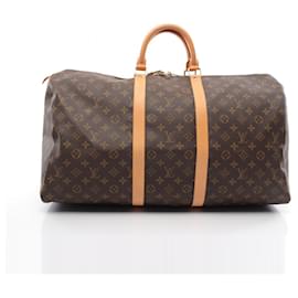 Louis Vuitton-Louis Vuitton Keepall 55 Boston Bag Monogram-Brown