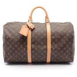 Louis Vuitton-Louis Vuitton Keepall 50 Boston Bag Monogram M41426-Brown