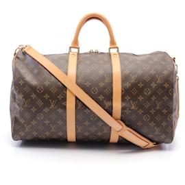 Louis Vuitton-Louis Vuitton Keepall Bandouliere 50 Boston Bag M41416-Brown