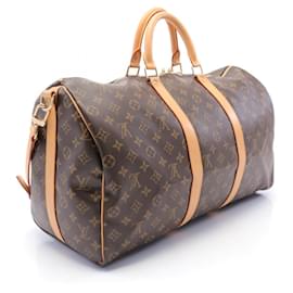 Louis Vuitton-Louis Vuitton Keepall Bandouliere 50 Boston Bag M41416-Brown