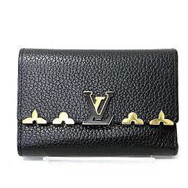 Portafoglio compatto Capucines Louis Vuitton M82764 Nero