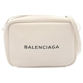 Balenciaga-Balenciaga Everyday Camera Bag S Leather-White